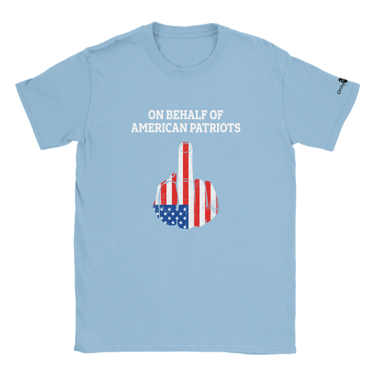 American Patriot 1-Finger Salute – Only Dads T-Shirt