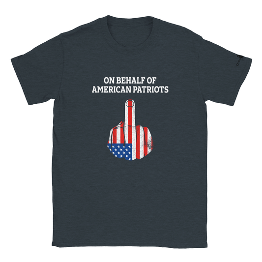 American Patriot 1-Finger Salute – Only Dads T-Shirt